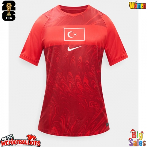 Turkey Replica Home Stadium Shirt for Women World Cup 2026 Short Sleeve